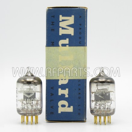 E180F / 6688 Mullard Special Quality Pentode Matched Pair (2) Gold Pin (NOS)