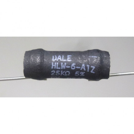 HLW6-A1Z-25K Dale  Wirewound Resistor 25k ohm 8 watt 5% (NOS)