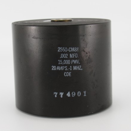 2550-CM88, Capacitance .002mfd, Voltage 15kv, Amps 20, Type CM88(NOS)