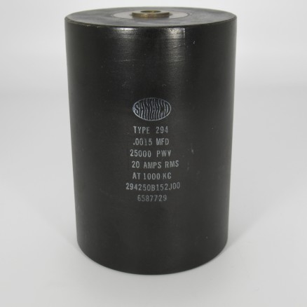 294250B152J00, Capacitance .0015mfd, Voltage 25kv, Amps 20, Type 294(NOS)