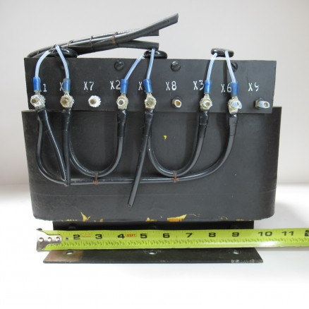 ECA26028 High Voltage Transformer, 208/230vac 3 Phase, Primary, 6000vac 3amp Secondary, Removed from Henry 3000D