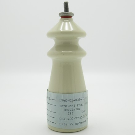 1875S1F16-902J Charles Beronio Feed-thru Ceramic Insulating Sleeve, NSN 5940-01-008-6731 (NOS)