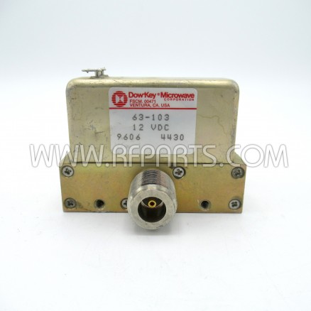 63-103 Dow-Key 12vdc SPDT Failsafe Coax Relay (Pull)