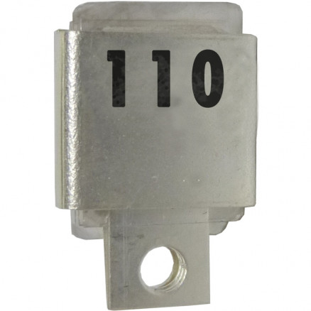 J101-110 Unelco Metal Cased Mica Capacitor Case A 110pf 350v (NOS)