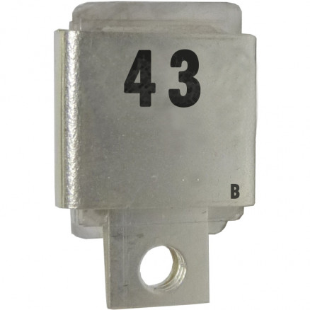 J101-43 Unelco Metal Cased Mica Capacitor Case A 43pf 350v (NOS)