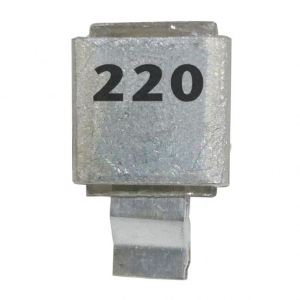 J602-220 Semco Metal Cased Mica Capacitor 220pf 100v (NOS)