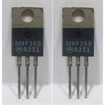 MRF260 Motorola NPN Silicon RF Power Transistor 12.5V 175 MHz 5.0W Matched Pair (2) (NOS)