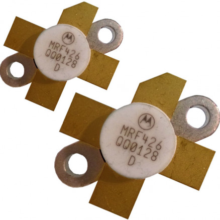 MRF426 Motorola NPN Silicon Power Transistor 25W (PEP) 30 MHz 28V Matched Pair (2) (NOS)