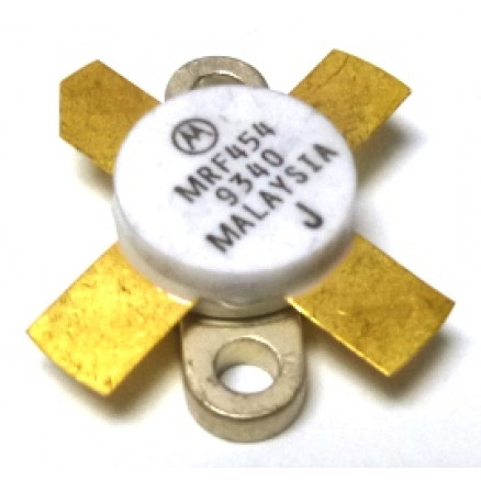 MRF454 Motorola NPN Silicon Power Transistor 80W 30MHz 12.5V (NOS)