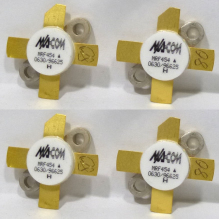 MRF454 M/A-COM NPN Silicon Power Transistor 80W 30 MHz 12.5V Matched Quad (4) 