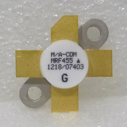 MRF455 M/A-COM NPN Silicon Power Transistor 60 Watt 14-30 MHz 12.5v 0.380" Flange