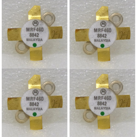 MRF460 Motorola NPN Silicon Power Transistor 40W (PEP) 30 MHz 12.5V Matched Quad (4) (NOS)