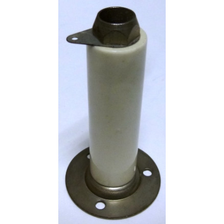 NL523W03-250 Centralab Glazed Ceramic Standoff Insulator 2 1/2" Long x 3/4" Diameter with 3 Hole Mount 