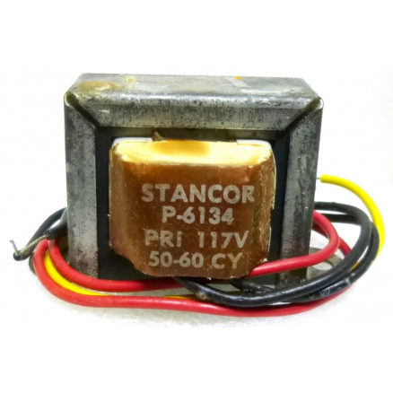 P-6134 Low voltage transformer, 117VAC, 6.3v C.T., 1.2 amp, Stancor