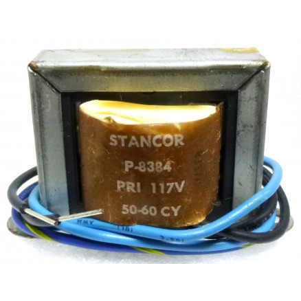 P-8384 Low voltage transformer, 117VAC, 12.6v C.T., 1 amp, Stancor