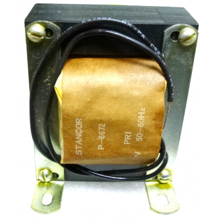 P-8672 Low voltage transformer, 117VAC, 36v C.T., 2 amp, Stancor