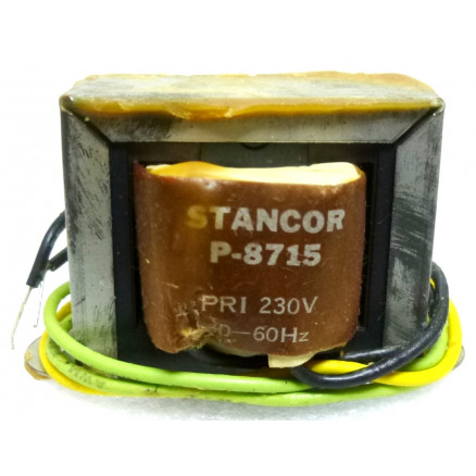 P-8715 Low voltage transformer, 230VAC, 12.6v C.T., 2 amp, Stancor