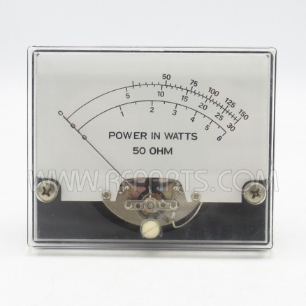 Power in Watts 50 Ohm Analog Panel Meter (NOS)