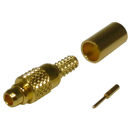 RMX9000-1B RF Industries MMCX Plug  Male Crimp Connector
