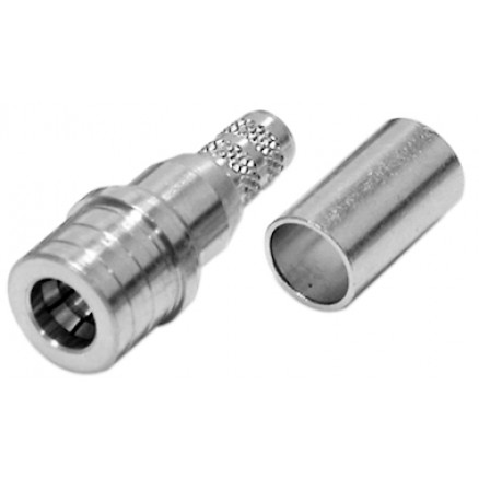 RQA-5000-X RF Industries QMA Male Crimp Connector for Cable Group X