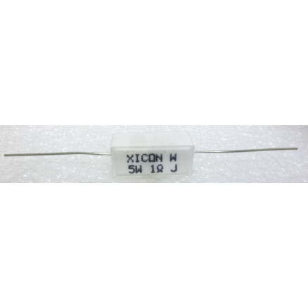 1x 5R 5W Silicone-Ceramic Conformal Axial Wirewound Resistor 1/% 5Ω 45F5R0E