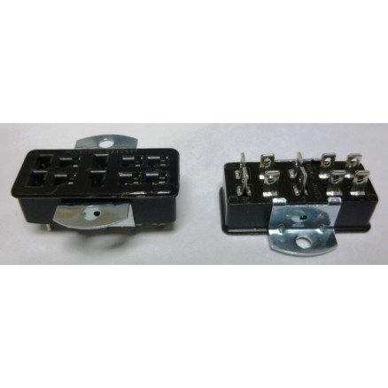 S310AB  -  10 Pin Cinch Connector Socket  w/Angle Brackets (Jones)