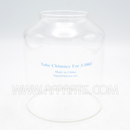 SK-406C Sina Glass Tube Chimney for 3-500ZG 4-7/8" High (NOS)