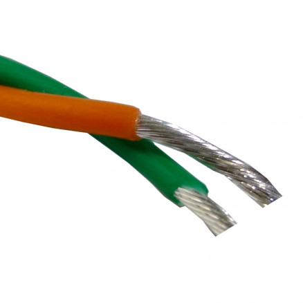TEF20TP PTFE Covered Wire, Twisted pair, 20ga