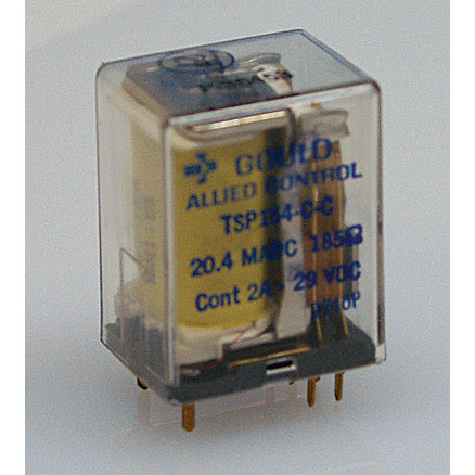 TSP154-C-C Relay, DPDT, Relay, Terminal Type, 29vdc, 2a, Gould
