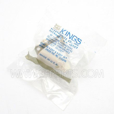UG496/U Kings HN Female 4 Hole Chassis Connector with Extended PTFE to Solder Cup (NOS)