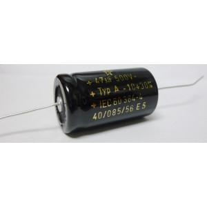 47uf 500V Axial Electrolytic Capacitor For Tube Amplifier DIY & Repair