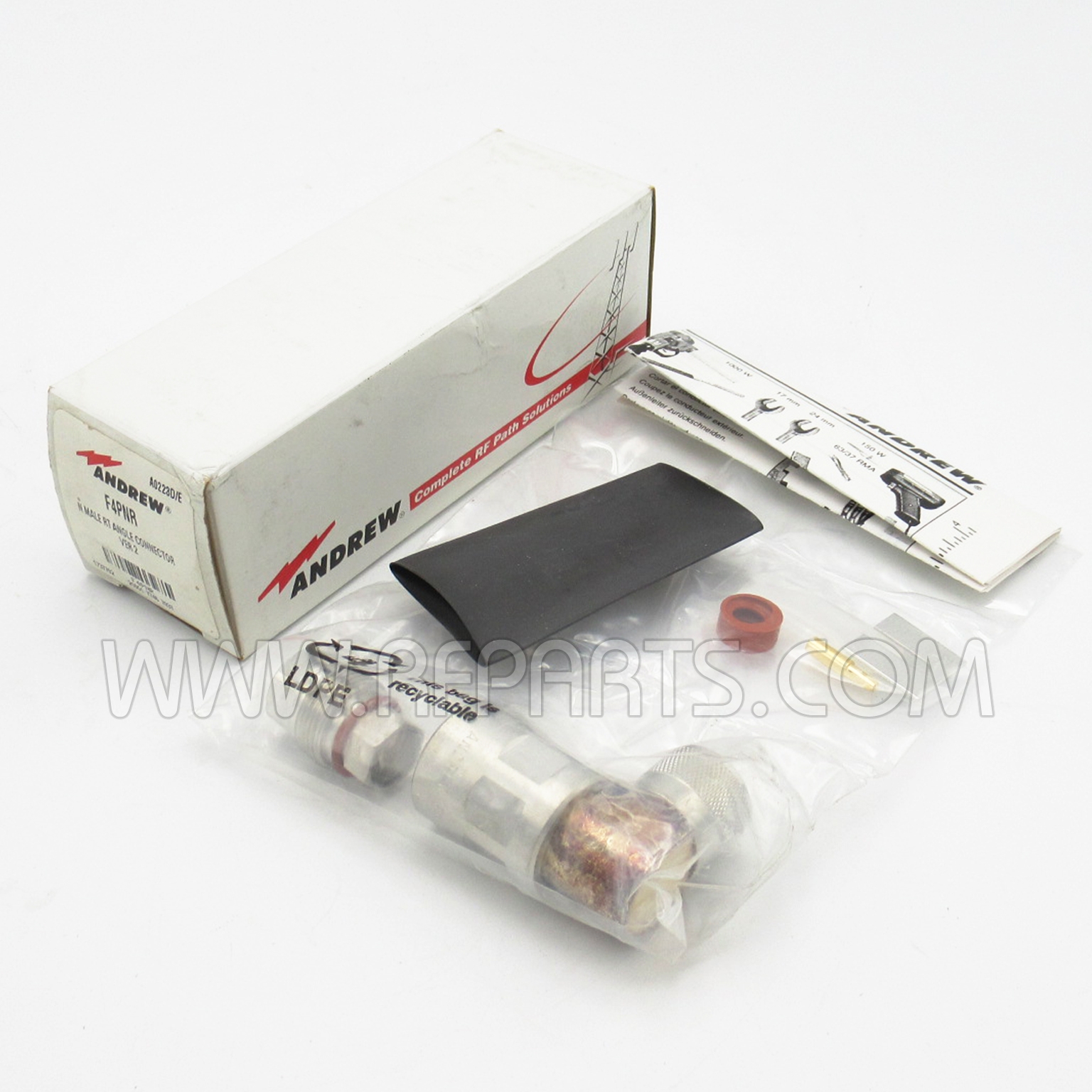 2 Andrew F4PNR N Male Right Angle Connector Ver 