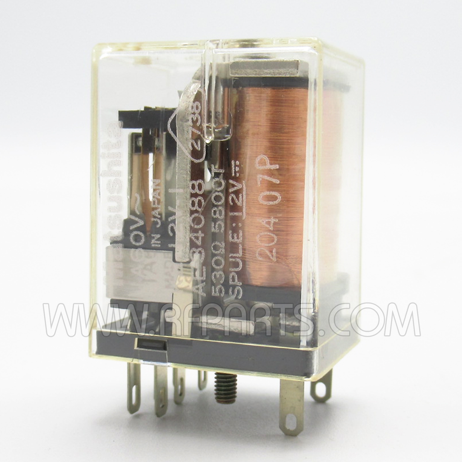 富士通 シグナルリレー, 12V dc, DPDT, スルーホール, RY-12W-K | RS