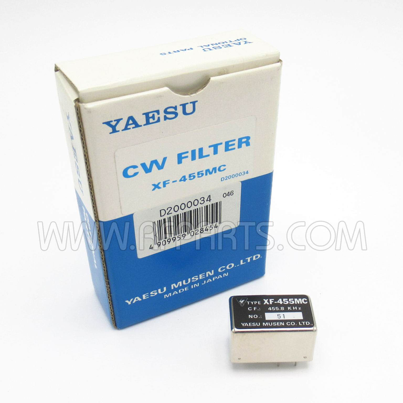 XF-455MC Yaesu Continuous Wave Filter 455.8KHz, New Old